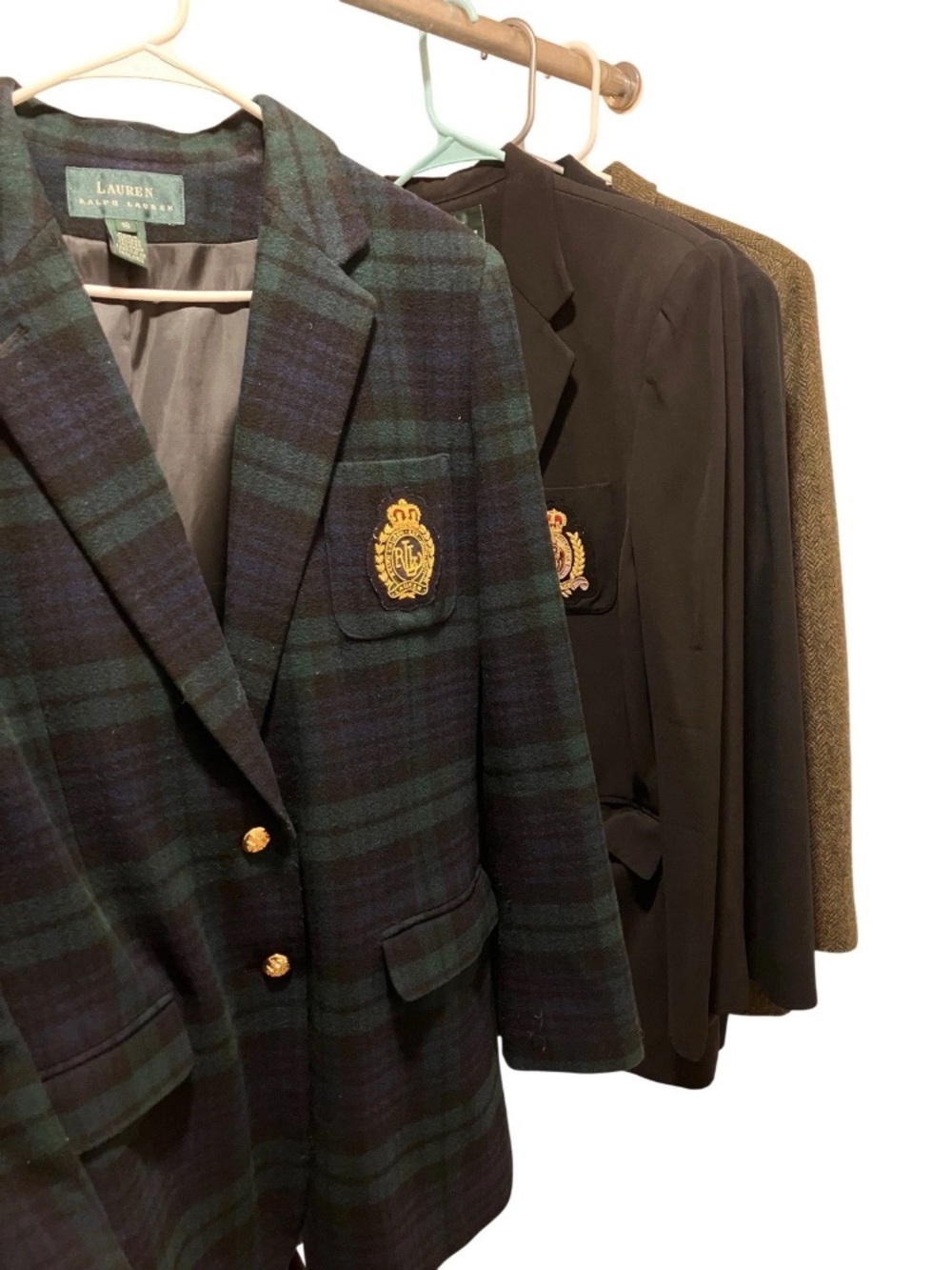 Vintage Lauren Ralph Lauren Blazer Crest Size 16 Jacket Horse Preppy Lot of 4